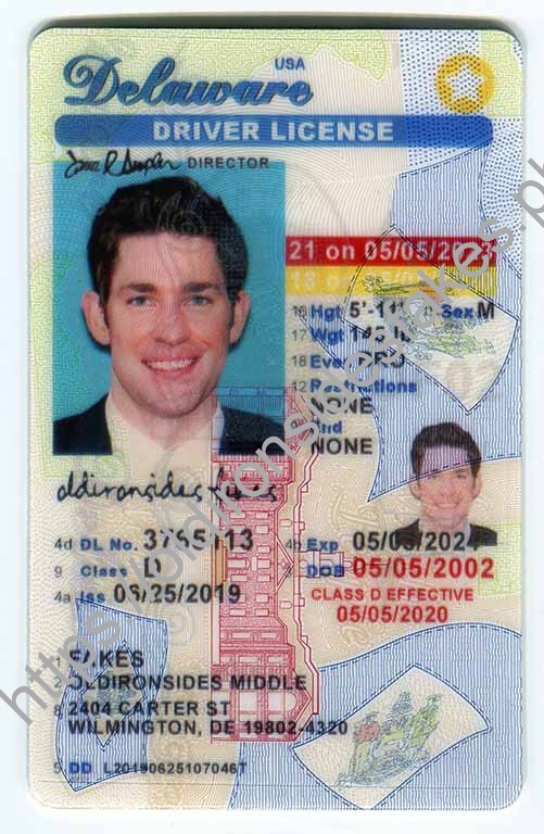 Delaware fake id - New DE U21 fake id - new Delaware scannable fake id -