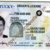 Kentucky fake id - Kentucky Driver License - scananble Kentucky fake id