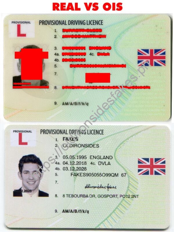 UK Provisional ID - UK Provisional Driver License